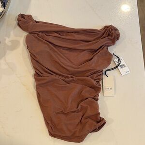 NWT - Agolde - Holman bodysuit- Brown